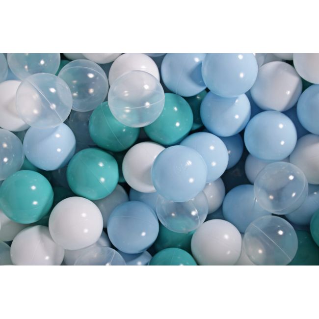 Piscina Uscata Cu 200 De Bile (turcoaz, Babyblue, Transparent, Alb) Meowbaby  , 90x30 Cm, Gri Deschis Pjbmeo166