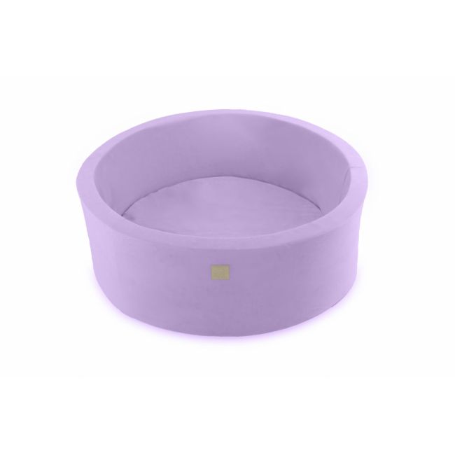 Piscina Uscata Cu 250 De Bile (alb Perlat, Alb, Lila) Meowbaby  , Lavanda, 90x30 Cm, Catifea Lila Pjbb001026