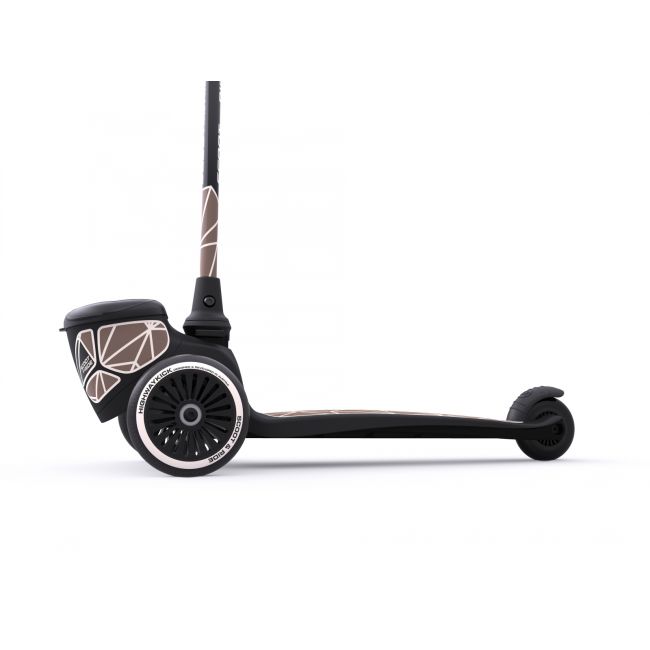 Trotineta Copii Pliabila, Suport Jucarie, Highwaykick 2 Lifestyle Brown Line, 2 Ani +, Pana La 50 Kg, Scoot  Ride Pjb96526