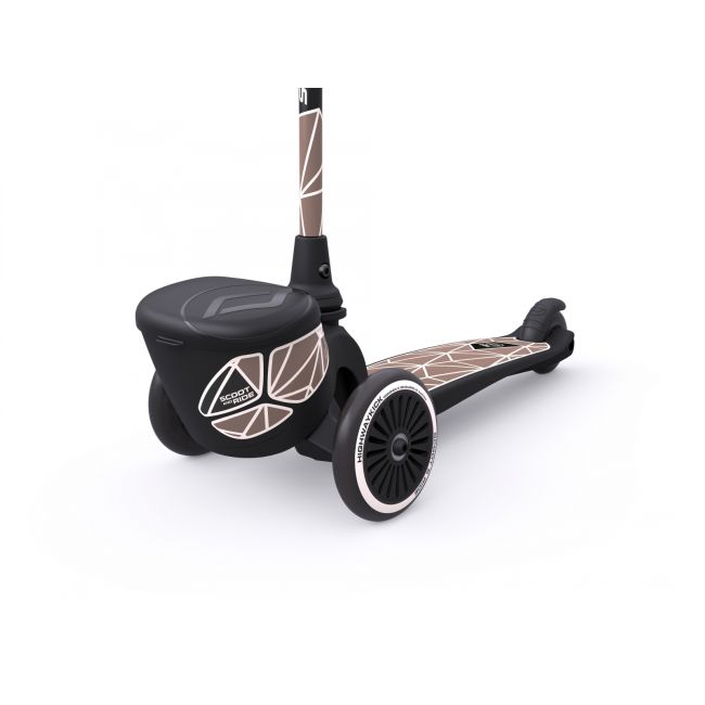 Trotineta Copii Pliabila, Suport Jucarie, Highwaykick 2 Lifestyle Brown Line, 2 Ani +, Pana La 50 Kg, Scoot  Ride Pjb96526