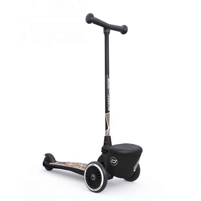 Trotineta Copii Pliabila, Suport Jucarie, Highwaykick 2 Lifestyle Brown Line, 2 Ani +, Pana La 50 Kg, Scoot  Ride Pjb96526