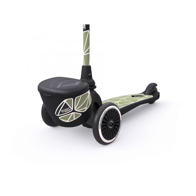 Trotineta Copii Pliabila, Suport Jucarie, Highwaykick 2 Lifestyle Green Line, 2 Ani +, Pana La 50 Kg, Scoot  Ride Pjb96525