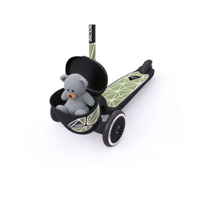 Trotineta Copii Pliabila, Suport Jucarie, Highwaykick 2 Lifestyle Green Line, 2 Ani +, Pana La 50 Kg, Scoot  Ride Pjb96525