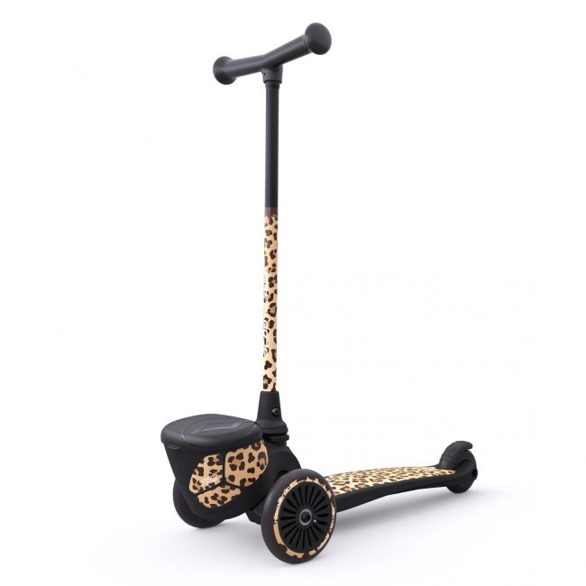 Trotineta Copii Pliabila, Suport Jucarie, Highwaykick 2 Lifestyle Leopard, 2 Ani +, Pana La 50 Kg, Scoot  Ride Pjb96524