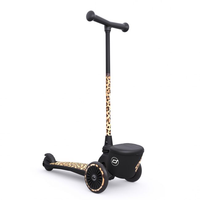 Trotineta Copii Pliabila, Suport Jucarie, Highwaykick 2 Lifestyle Leopard, 2 Ani +, Pana La 50 Kg, Scoot  Ride Pjb96524