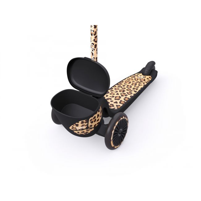 Trotineta Copii Pliabila, Suport Jucarie, Highwaykick 2 Lifestyle Leopard, 2 Ani +, Pana La 50 Kg, Scoot  Ride Pjb96524