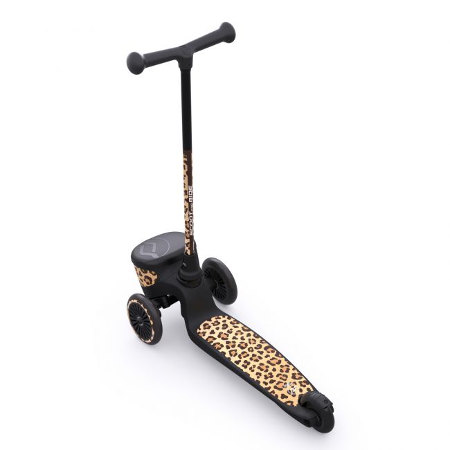 Trotineta Copii Pliabila, Suport Jucarie, Highwaykick 2 Lifestyle Leopard, 2 Ani +, Pana La 50 Kg, Scoot  Ride Pjb96524