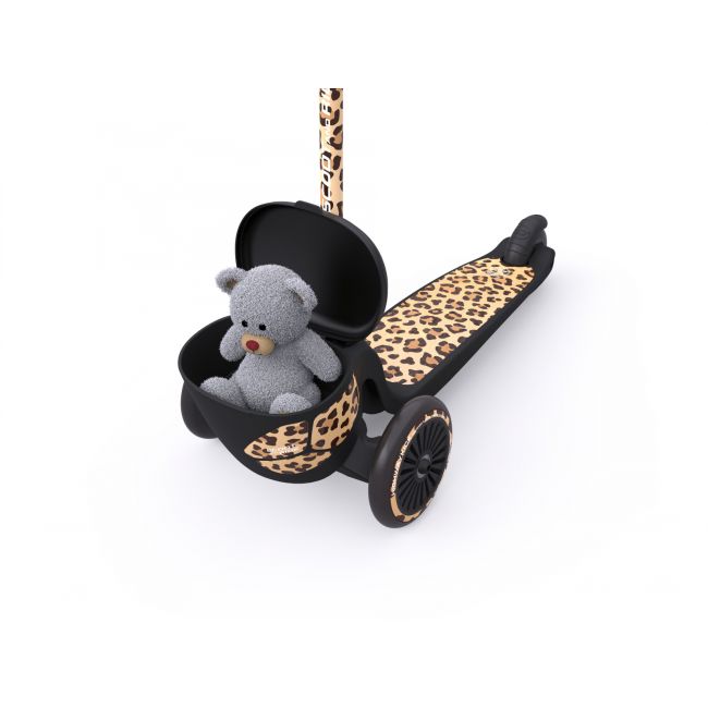 Trotineta Copii Pliabila, Suport Jucarie, Highwaykick 2 Lifestyle Leopard, 2 Ani +, Pana La 50 Kg, Scoot  Ride Pjb96524