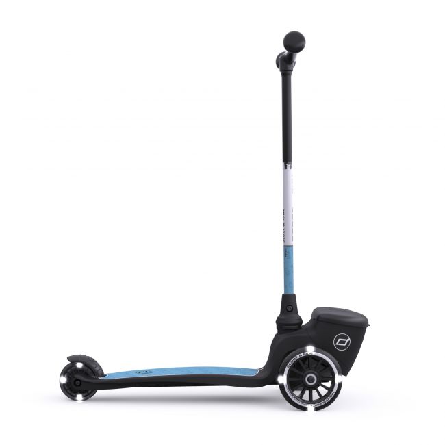 Trotineta Copii Pliabila Cu Roti Luminoase, Suport Jucarie, Highwaykick 2 Lifestyle Steel Reflectorizant, 2 Ani +, Pana La 50 Kg, Scoot  Ride Pjb96527