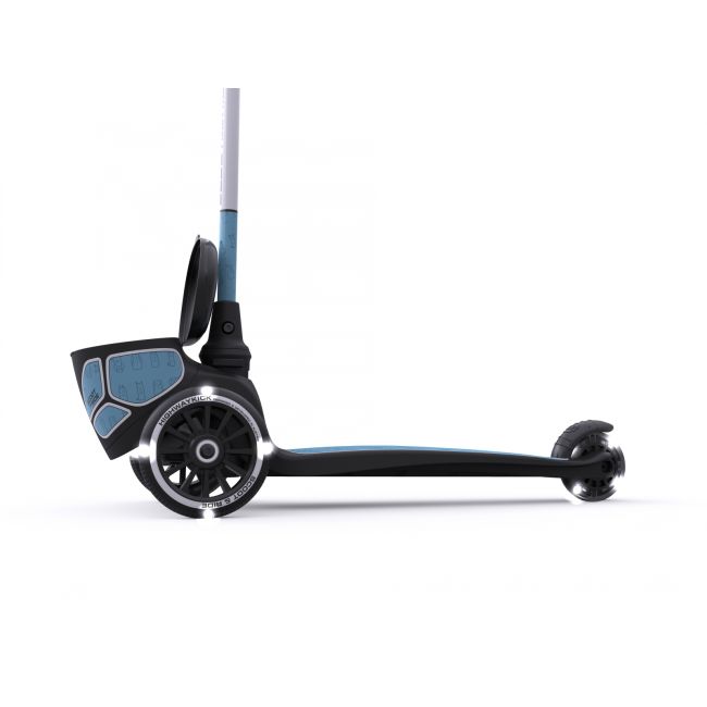 Trotineta Copii Pliabila Cu Roti Luminoase, Suport Jucarie, Highwaykick 2 Lifestyle Steel Reflectorizant, 2 Ani +, Pana La 50 Kg, Scoot  Ride Pjb96527