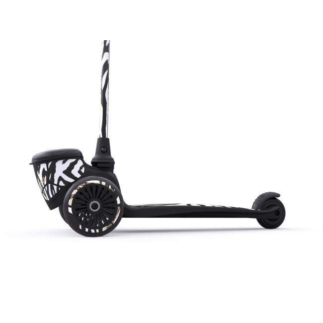 Trotineta Copii Pliabila, Suport Jucarie, Highwaykick 2 Lifestyle Zebra, 2 Ani +, Pana La 50 Kg, Scoot  Ride Pjb96523