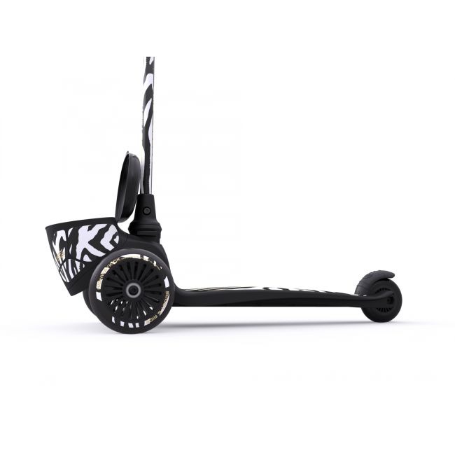 Trotineta Copii Pliabila, Suport Jucarie, Highwaykick 2 Lifestyle Zebra, 2 Ani +, Pana La 50 Kg, Scoot  Ride Pjb96523
