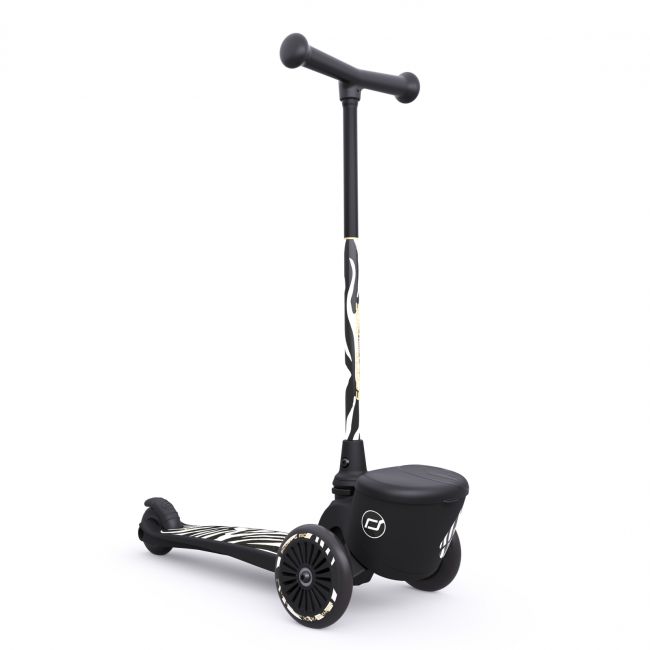 Trotineta Copii Pliabila, Suport Jucarie, Highwaykick 2 Lifestyle Zebra, 2 Ani +, Pana La 50 Kg, Scoot  Ride Pjb96523