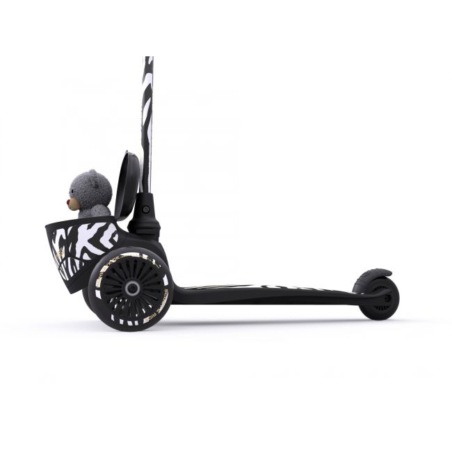 Trotineta Copii Pliabila, Suport Jucarie, Highwaykick 2 Lifestyle Zebra, 2 Ani +, Pana La 50 Kg, Scoot  Ride Pjb96523