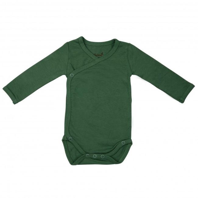 Body cu maneca lunga, din bambus aspen green 50-56  tnatm-bsx50-530