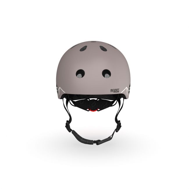 Casca De Protectie Pentru Copii, Sistem De Reglare Magnetic Cu Led, Xxs-s, 45-51 Cm, 1 An+, Brown Lines, Scoot  Ride Pjb96563