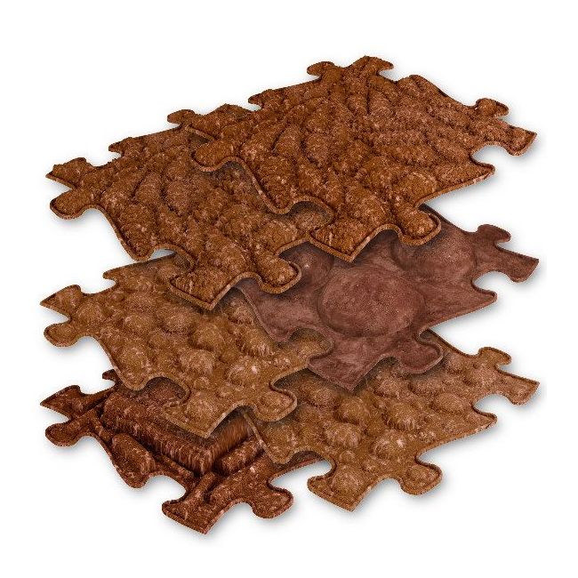 Covoras ortopedic senzorial puzzle set eco muffik - okemfk-024