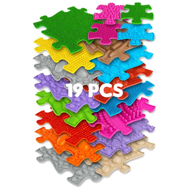 Covoras ortopedic senzorial puzzle set xxl a muffik - okemfk-025-1