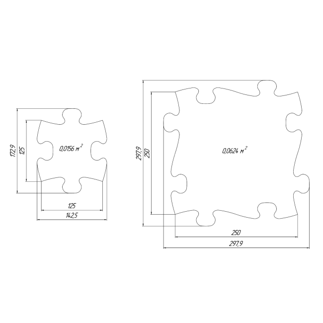 Covoras ortopedic senzorial puzzle set xxl a muffik - okemfk-025-1