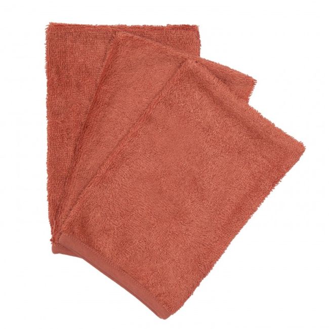 Set 3 manusi pentru baie, din bambus apricot blush tnatm-was30-533