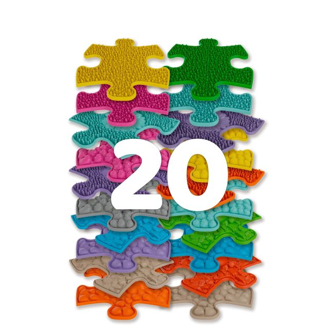 Set covorase ortopedice senzoriale puzzle mini puzzle muffik - okemfk-051