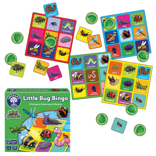Joc educativ bingo mica insecta little bug bingo or359