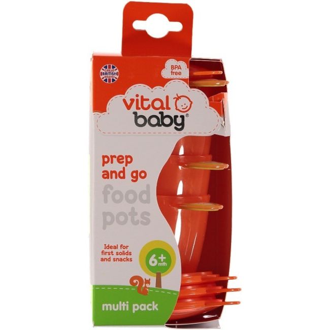 4 recipiente de stocare 6 luni+ Culoare - Orange - OMDVB443019