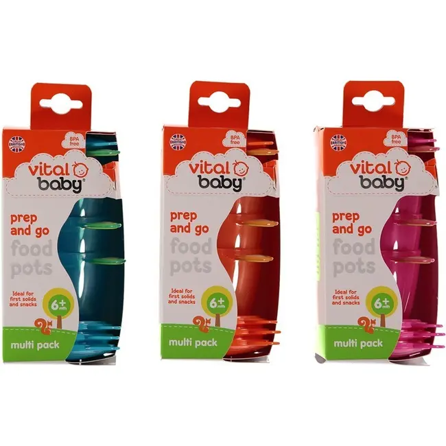 4 recipiente de stocare 6 luni+ Culoare - Orange - OMDVB443019