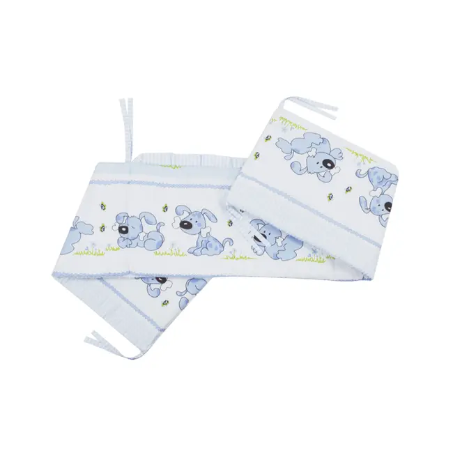 Lenjerie MyKids Catelus Albastru 4 Piese 140x70 - MYK00007175