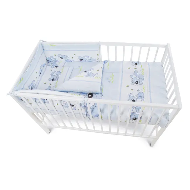 Lenjerie MyKids Catelus Albastru 4 Piese 140x70 - MYK00007175