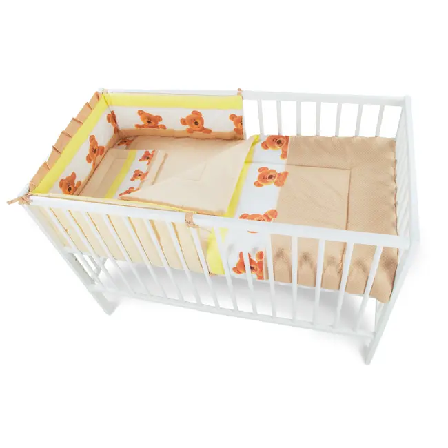Lenjerie MyKids Teddy Bulinuta Maro 5 Piese 120x60 cm - MYK00007134
