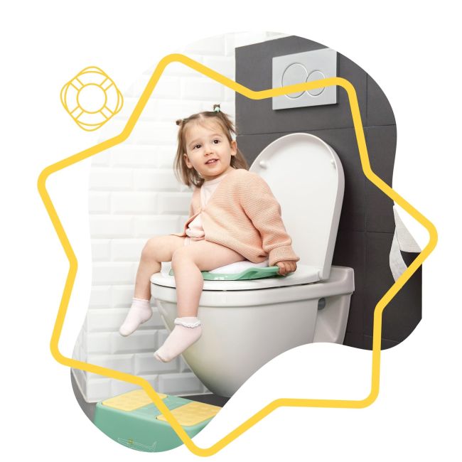 Badabulle - reductor wc cu manere verde bbbb027008
