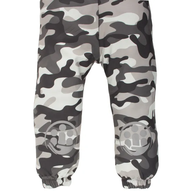 Salopeta impermeabila pentru copii Kidscare, cu protectie la vant si apa cu imprimeu Camuflaj - marime 110 SUPKCSI502_Camuflaj-110