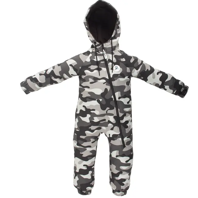 Salopeta impermeabila pentru copii Kidscare, cu protectie la vant si apa cu imprimeu Camuflaj - marime 122 SUPKCSI502_Camuflaj-122