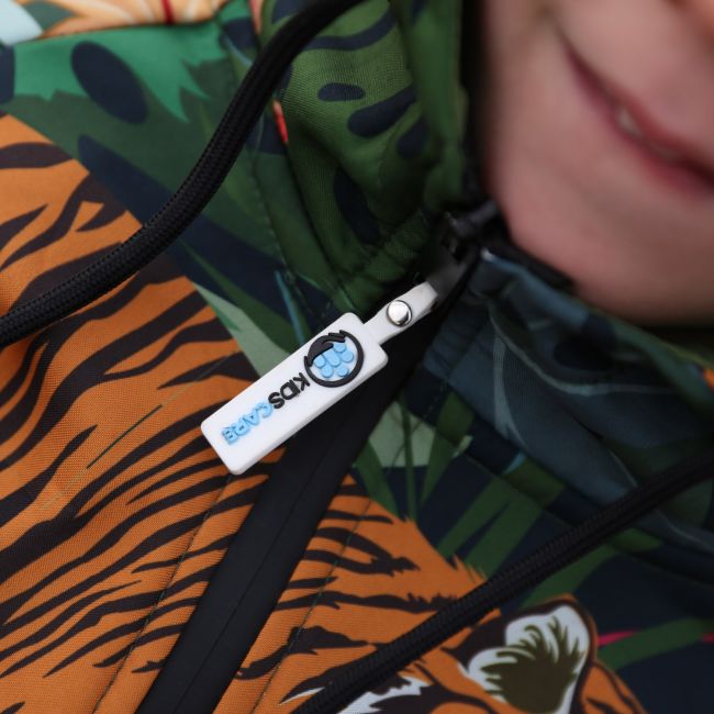 Salopeta impermeabila pentru copii Kidscare, cu protectie la vant si apa cu imprimeu Jungla - marime 122 SUPKCSI509_Jungla-122