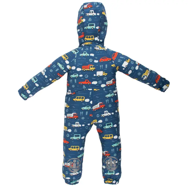 Salopeta impermeabila pentru copii Kidscare, cu protectie la vant si apa cu imprimeu Masini - marime 122 SUPKCSI508_Masini-122