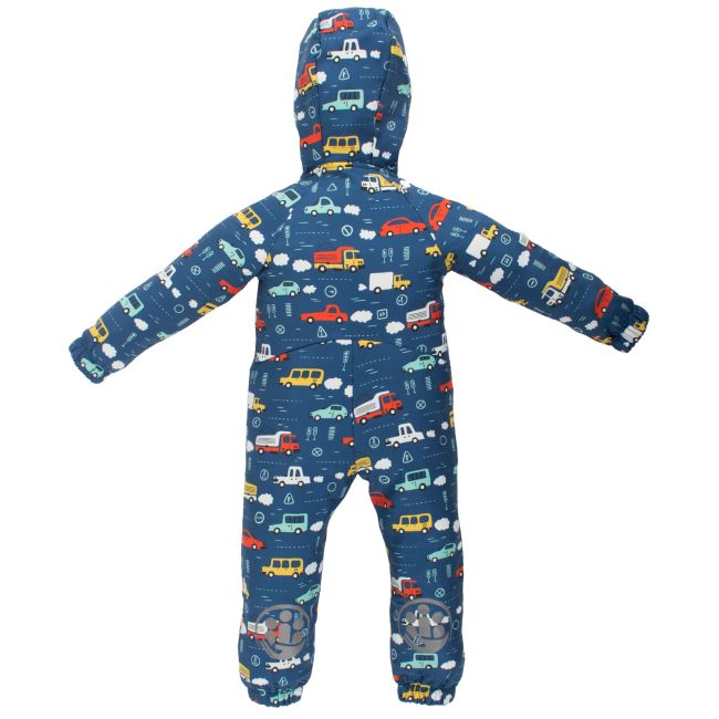 Salopeta impermeabila pentru copii Kidscare, cu protectie la vant si apa cu imprimeu Masini - marime 98 SUPKCSI508_Masini-98