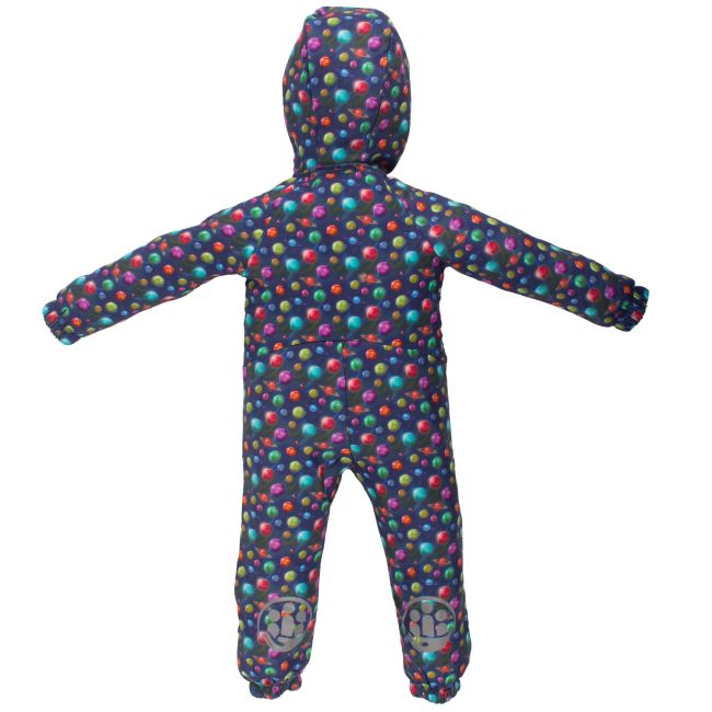 Salopeta impermeabila pentru copii Kidscare, cu protectie la vant si apa cu imprimeu Planete - marime 104 SUPKCSI506_Planete-104