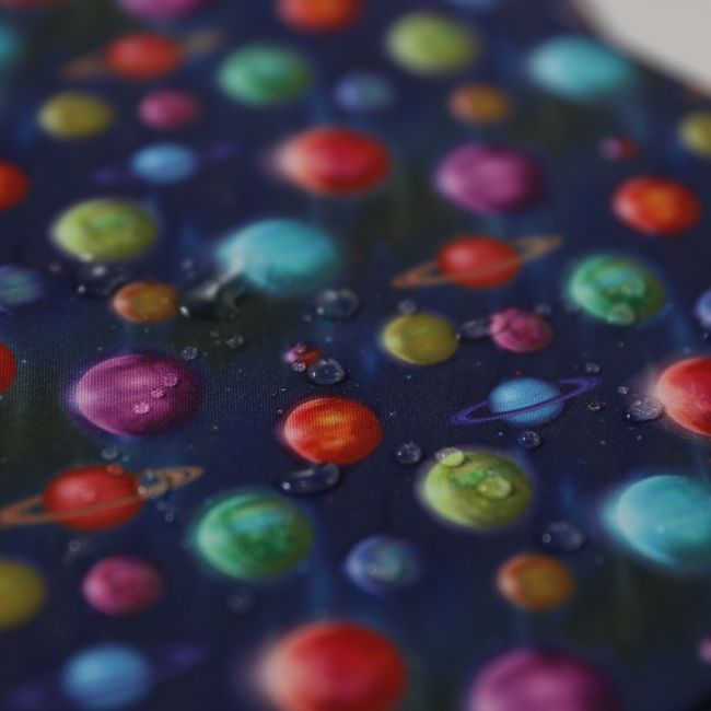 Salopeta impermeabila pentru copii Kidscare, cu protectie la vant si apa cu imprimeu Planete - marime 98 SUPKCSI506_Planete-98