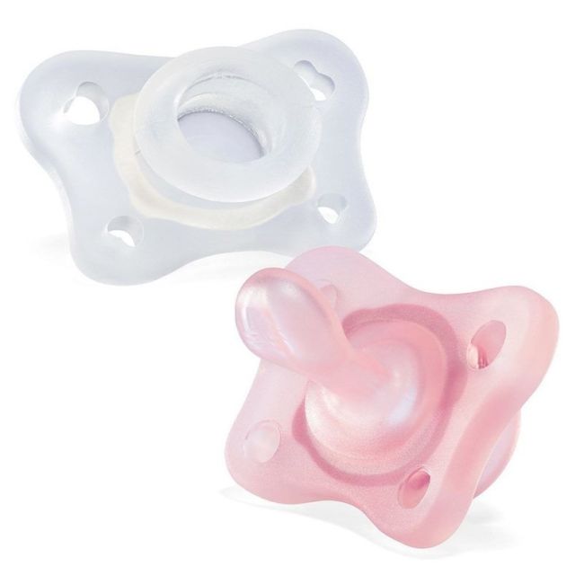 Suzeta silicon Chicco PhysioForma MiniSoft, fata, 2buc, 2-6luni+ CHC7323111-7_GIRL