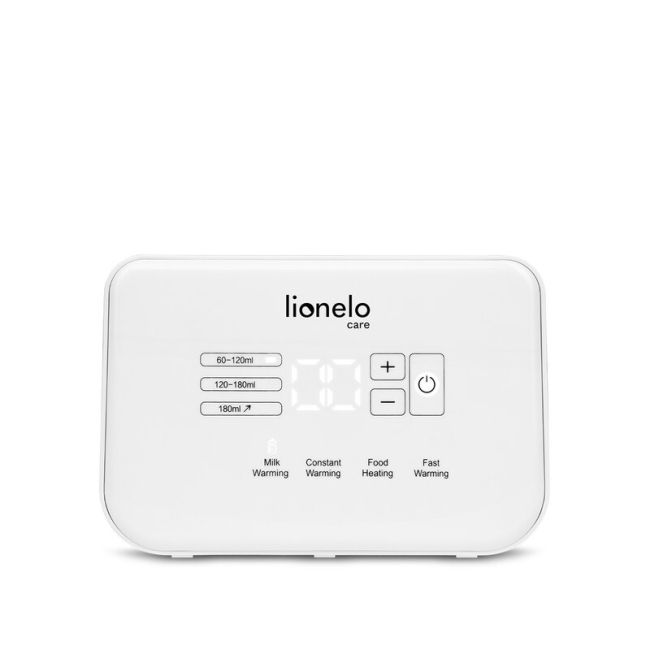 Lionelo - Incalzitor biberoane ThermUp Double, 2 biberoane, 3 - 5 min, Temperatura constanta pana la 24 h, Sterilizare, Dezghetare, Fara BPA, Alb BYNLOC-THERMUP-DOUBLE_WHITE