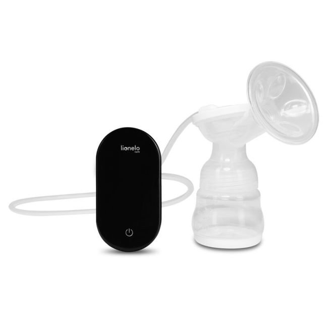 Lionelo - Pompa de san Fidi Go, Functie de masaj, Autonomie pana la 90 min, Afisaj LED, Cu accesorii, Gri Pal BYNLOC-FIDI-GO_GREY_STONE