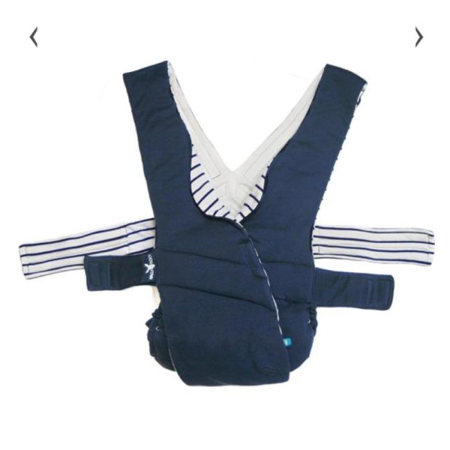 Marsupiu ergonomic Cross stripe true blue Wallaboo KRS0912.4317