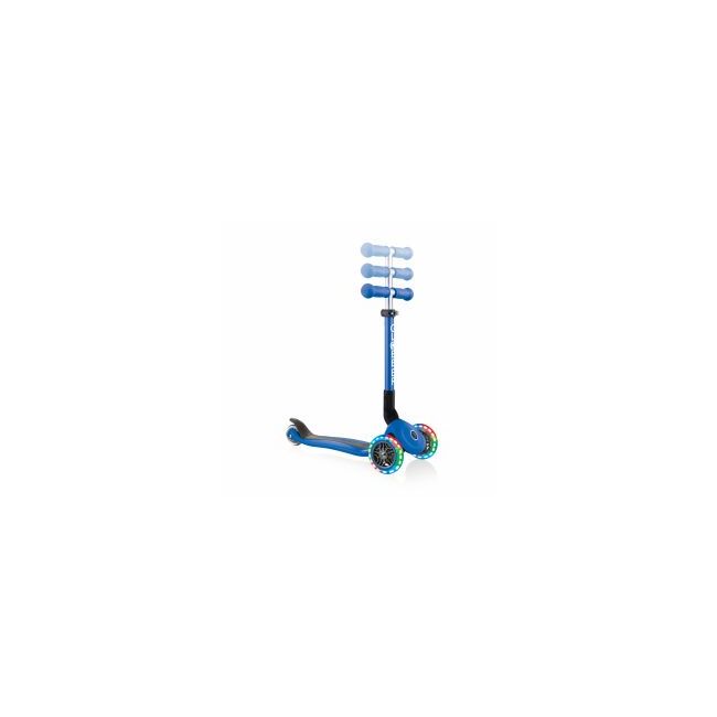 Trotineta Globber Junior pliabila cu lumini culoare albastra FUNK437-100