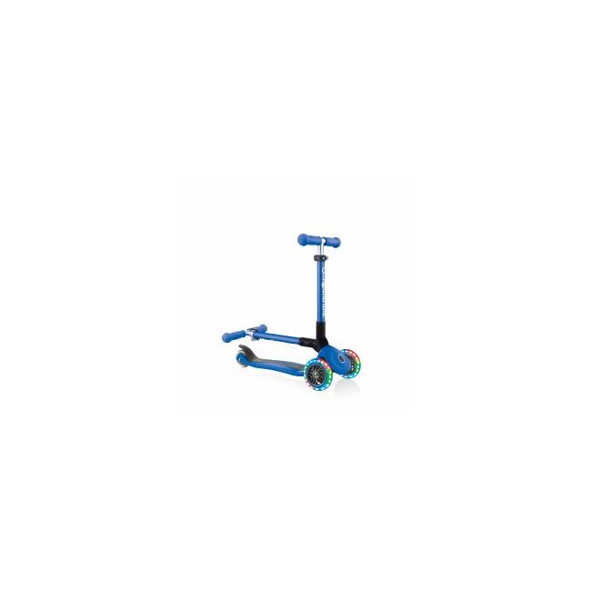 Trotineta Globber Junior pliabila cu lumini culoare albastra FUNK437-100