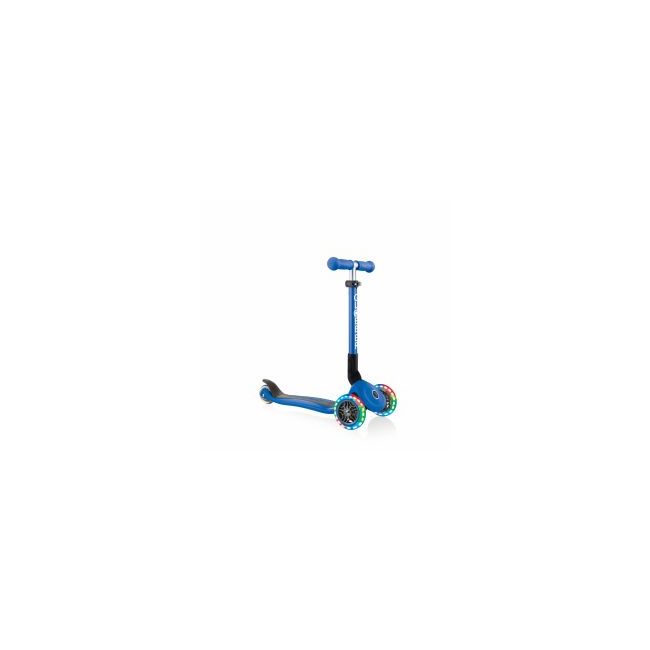 Trotineta Globber Junior pliabila cu lumini culoare albastra FUNK437-100