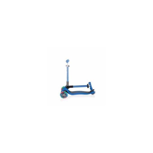 Trotineta Globber Junior pliabila cu lumini culoare albastra FUNK437-100