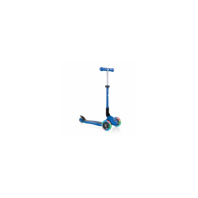 Trotineta Globber Junior pliabila cu lumini culoare albastra FUNK437-100