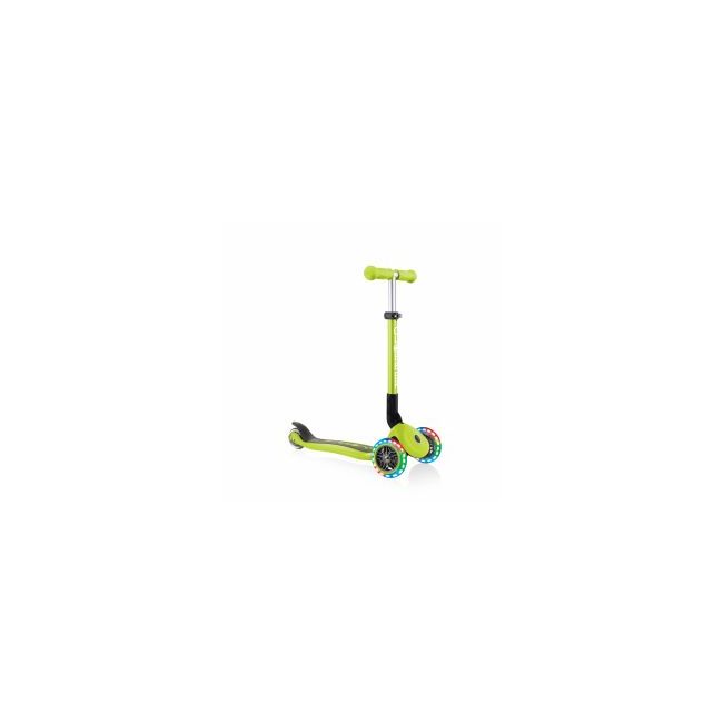 Trotineta Globber Junior pliabila cu lumini culoare verde FUNK437-106