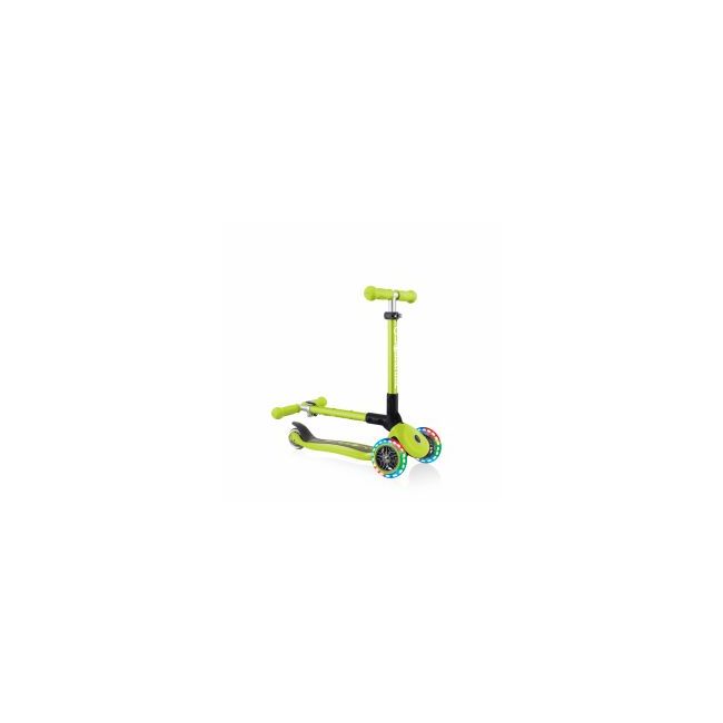 Trotineta Globber Junior pliabila cu lumini culoare verde FUNK437-106
